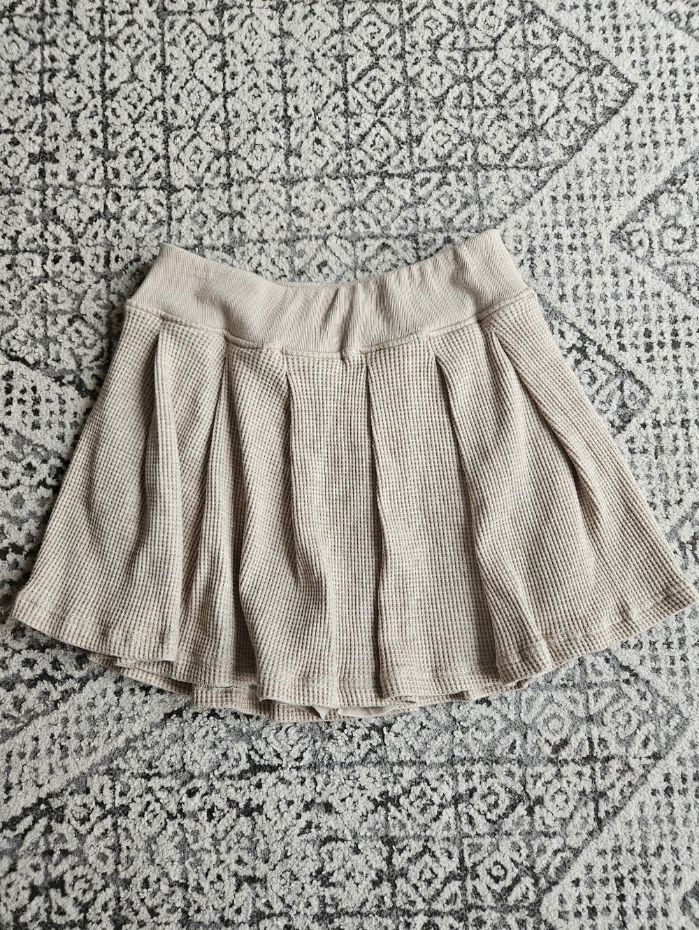 Sundays Gavyn Pleated Tennis Skirt Size Small In Toast